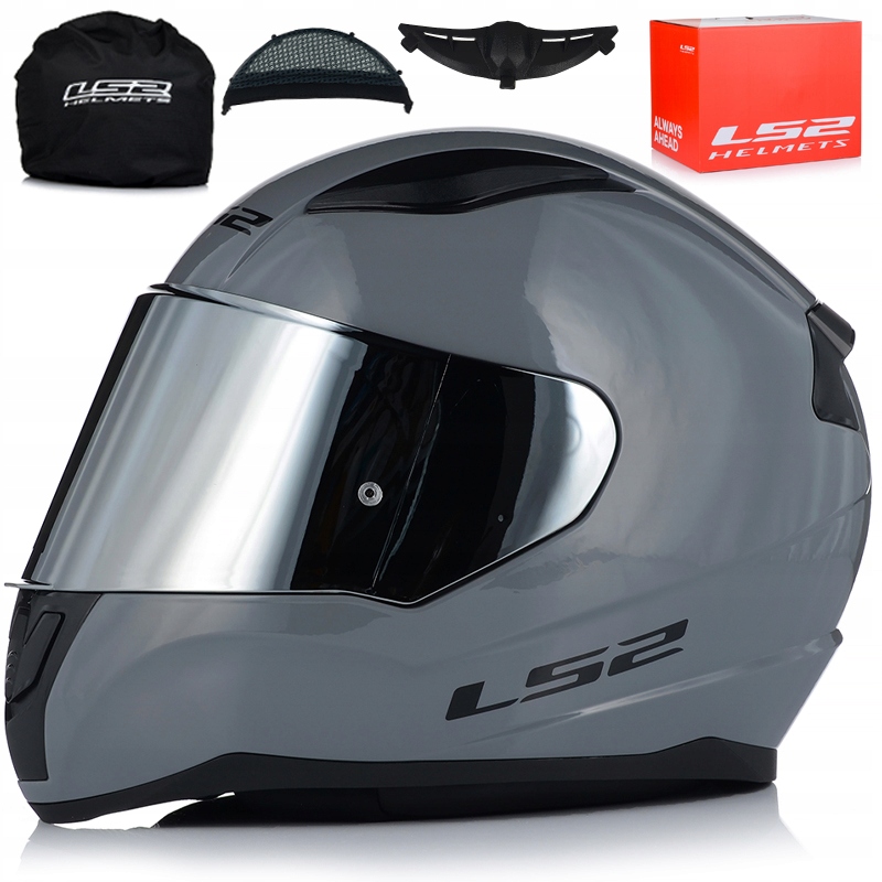 Motocyklová Prilba LS2 FF353 Rapid II Nardo Grey Ecer 22.06 Zrkadlové Sklo