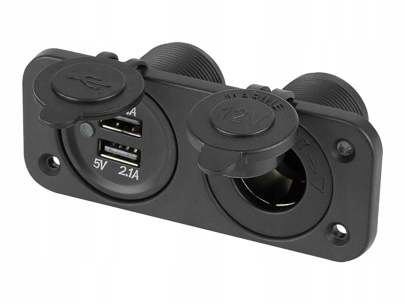 

Gniazdo zapalniczki + ładowarka Usb