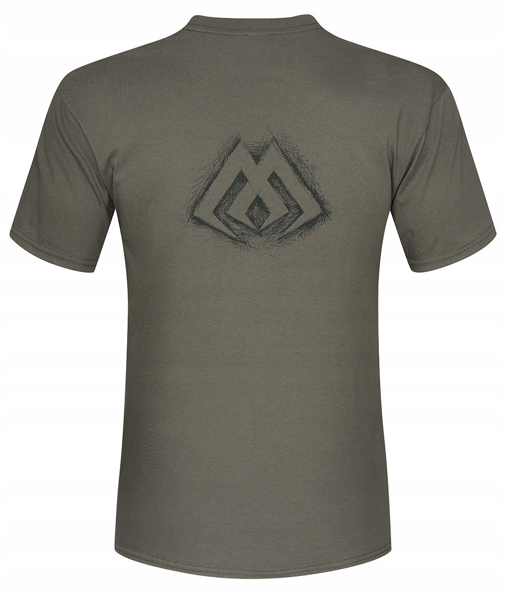 T-shirt koszulka Mikado Bite&Fight Khaki - S Marka Mikado