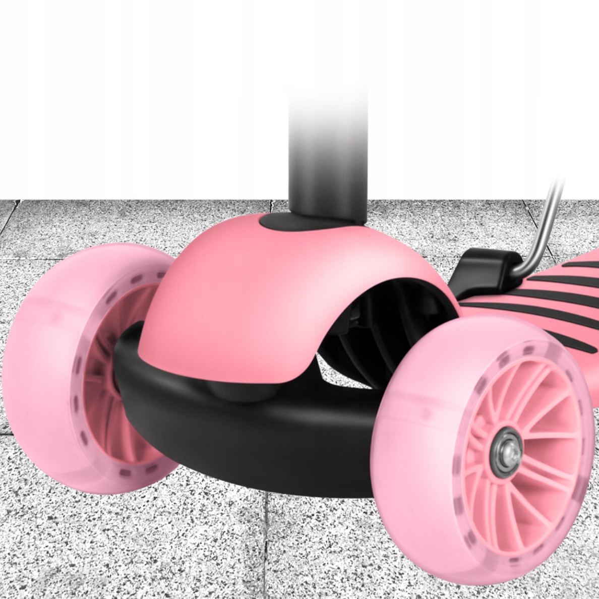 HULAJNOGA TRÓJKOŁOWA BALANSOWA DLA DZIECI RÓŻOWA LED 3W1 JEŹDZIK DZIECIĘCY Klasa łożysk ABEC-7