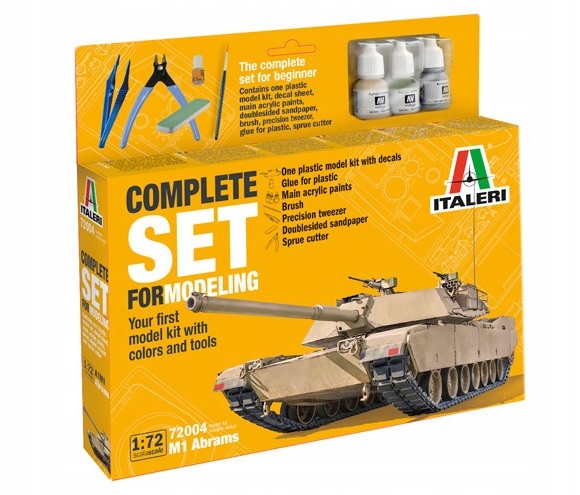 1:72 Kompletní sada pro modelování M-1 Abrams