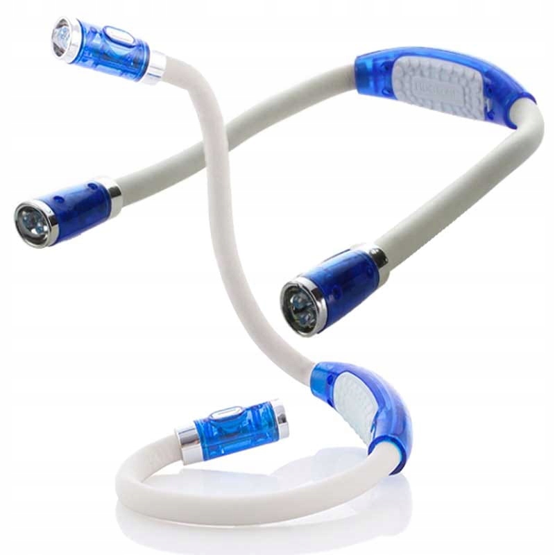 

Lampka led do czytania książek na szyję latarka