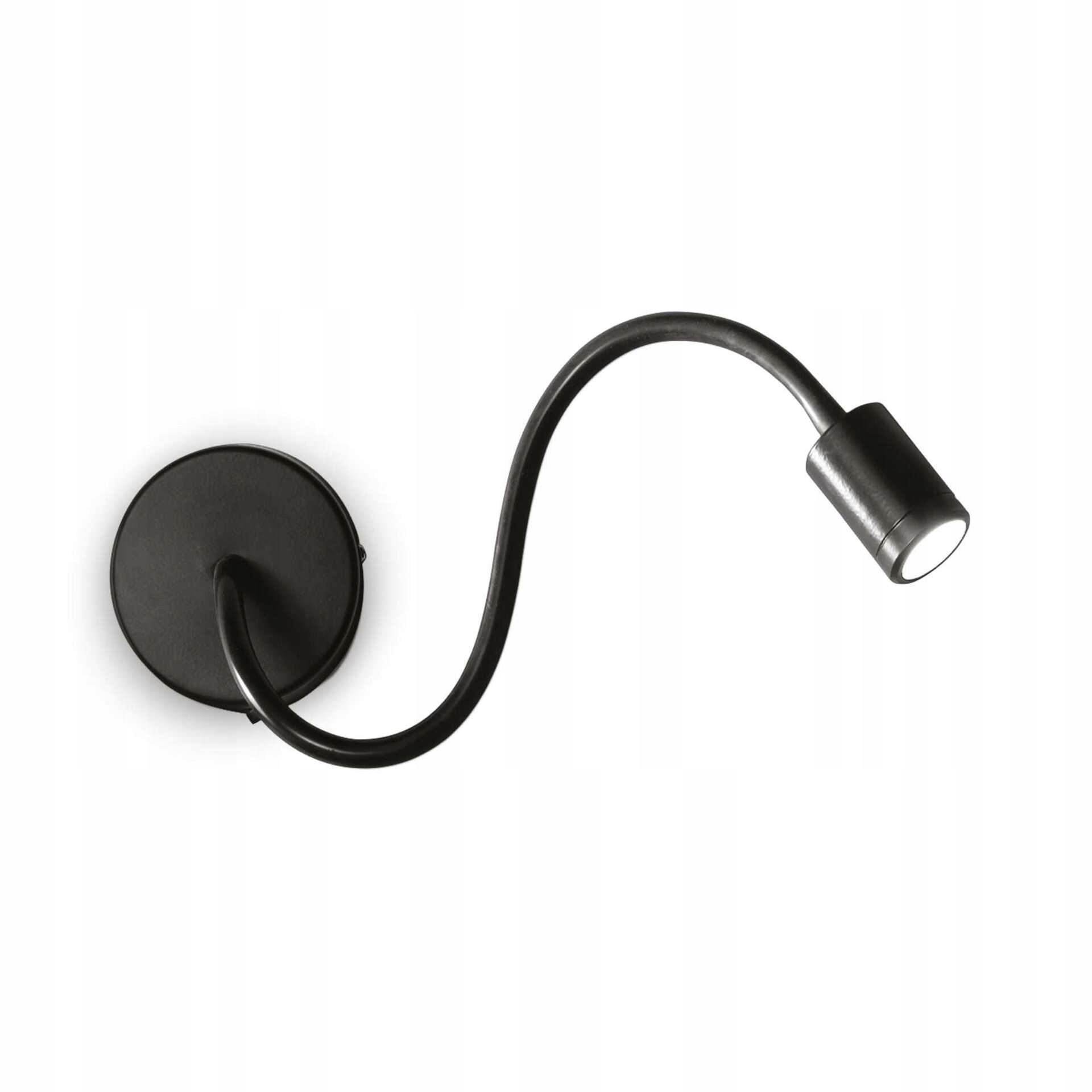 Bodové svietidlo Ideal Lux Focus AP1 Nero čierne 3W Led ohybné rameno