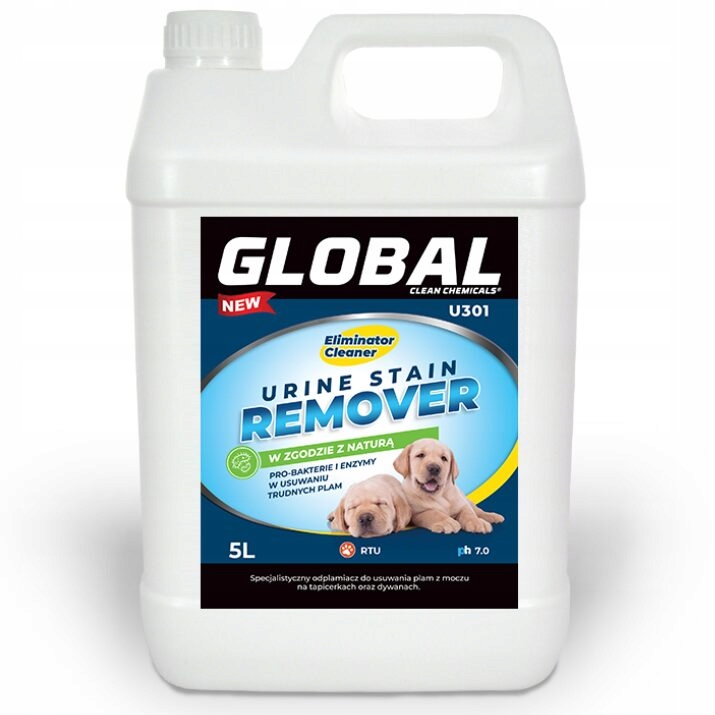 Levně Global Urine Stain Remover U301 5L – odstraňovač skvrn na moč, pot a zvracení