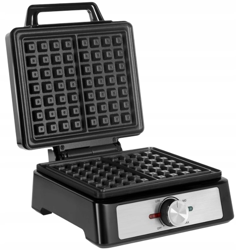 Gofrownica Teesa 1600W 2 gofry TSA3237 regulacja temperatury INOX Model TSA3237