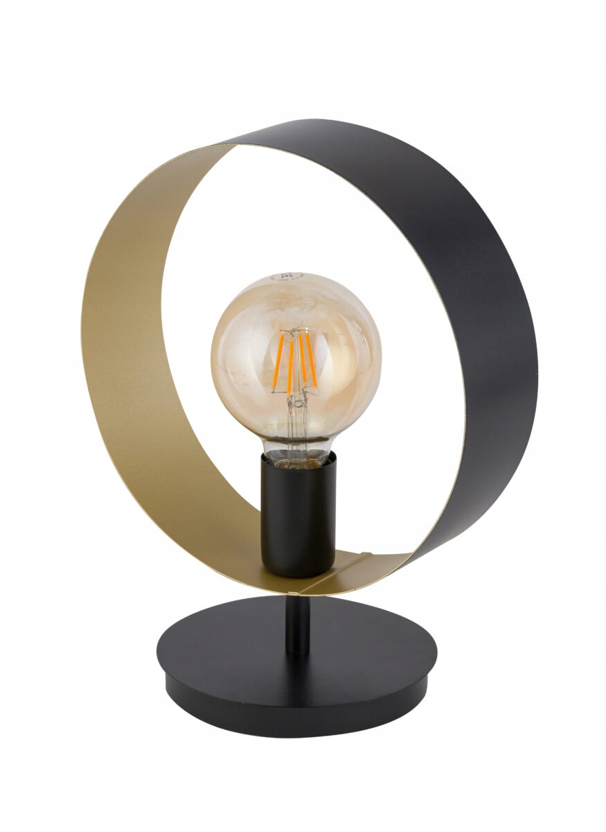 Noční lampa – moderní dekorativní kruh z černého zlata do obývacího pokoje Sigma