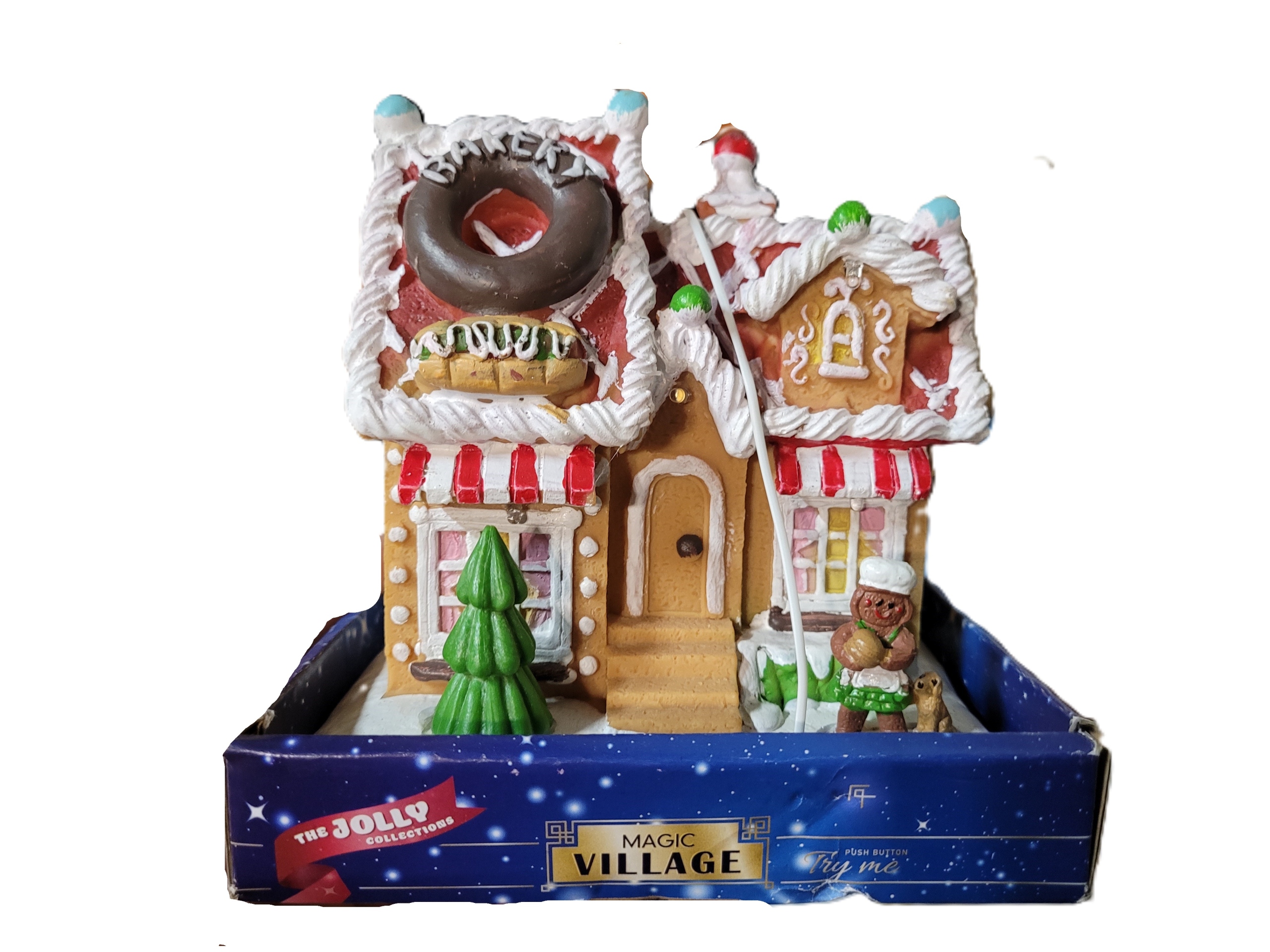 Vánoční perníkový domeček Led Pekařství Magic Village