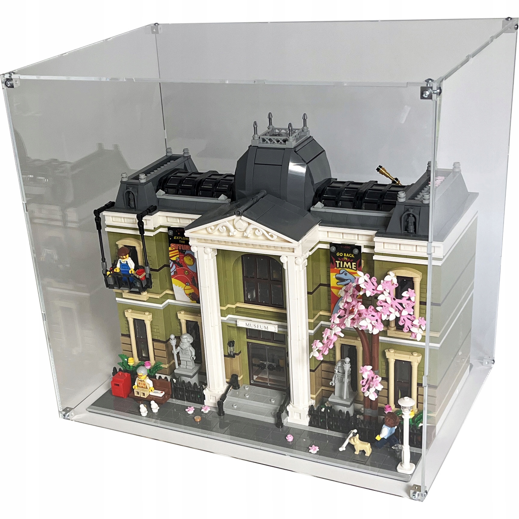 Vitrína Drewlandia pro stavebnici Lego 10326 Icons – Muzeum přírodní historie