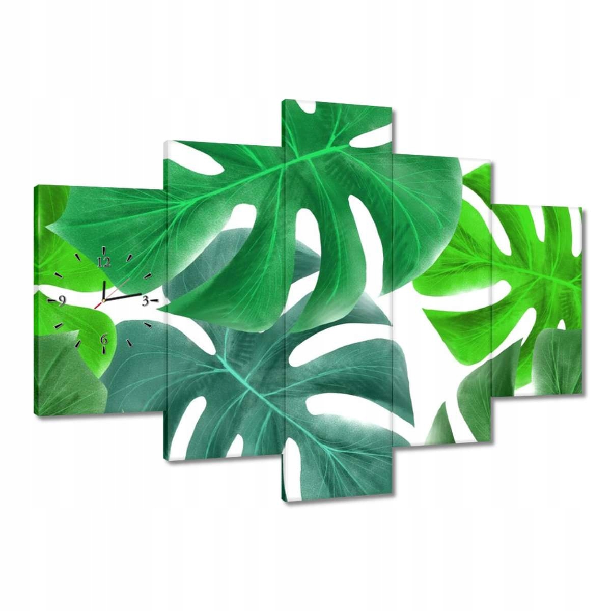 Hodiny 150x105 Listy Monstery Tropické