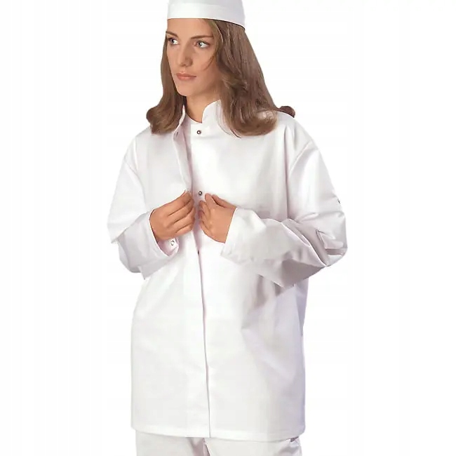 Mikina Haccp KBtextil, bílá, dlouhá 44