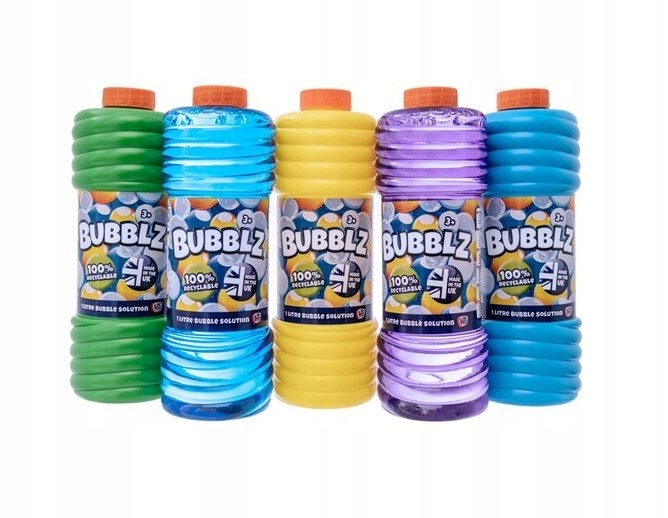 PŁYN DO BANIEK MYDLANYCH 1L ZAPAS BAŃKI MYDLANE KOLOROWE BUBBLZ PREZENT