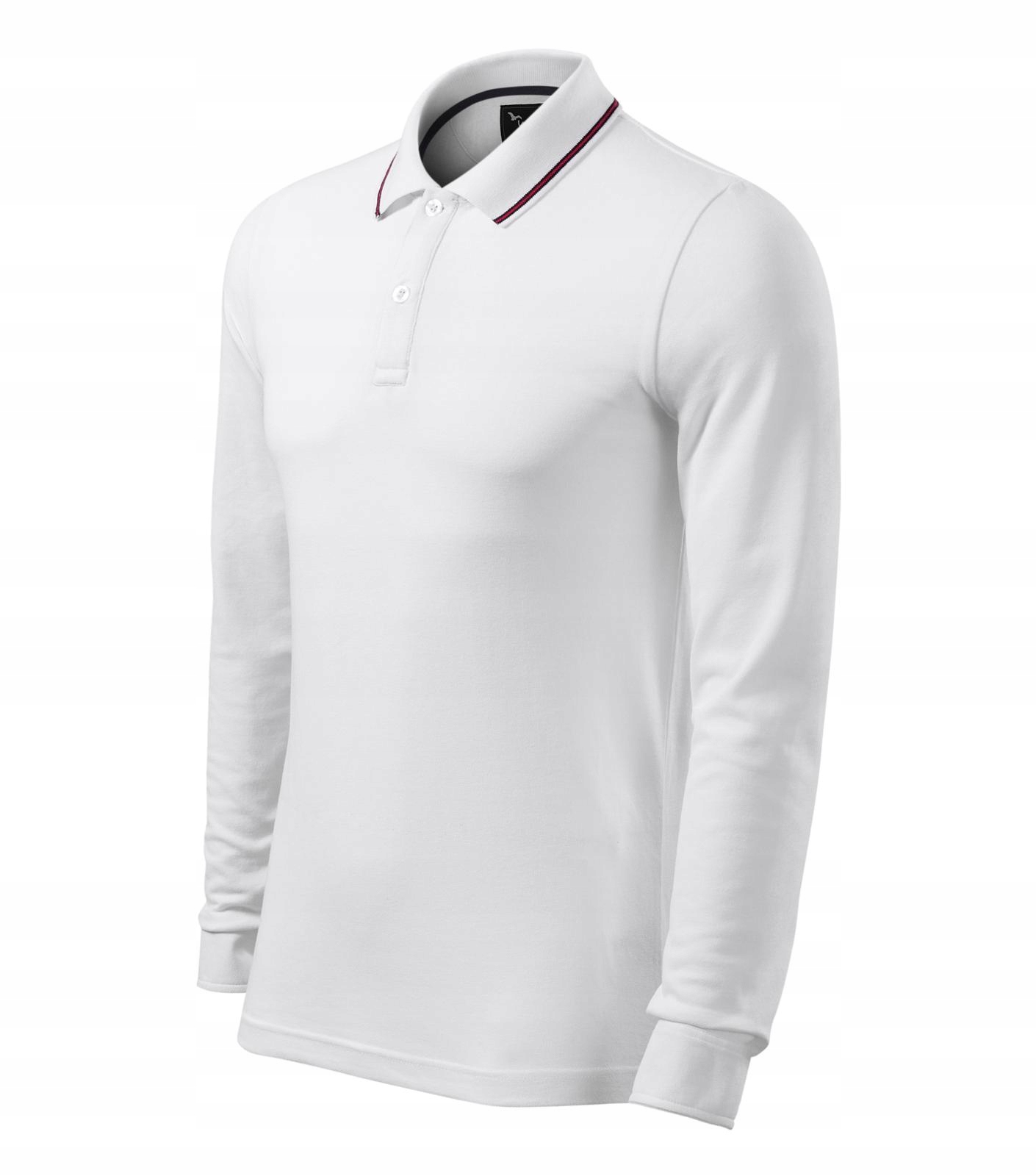 

Elegancka koszulka Polo Premium męska biała 3XL