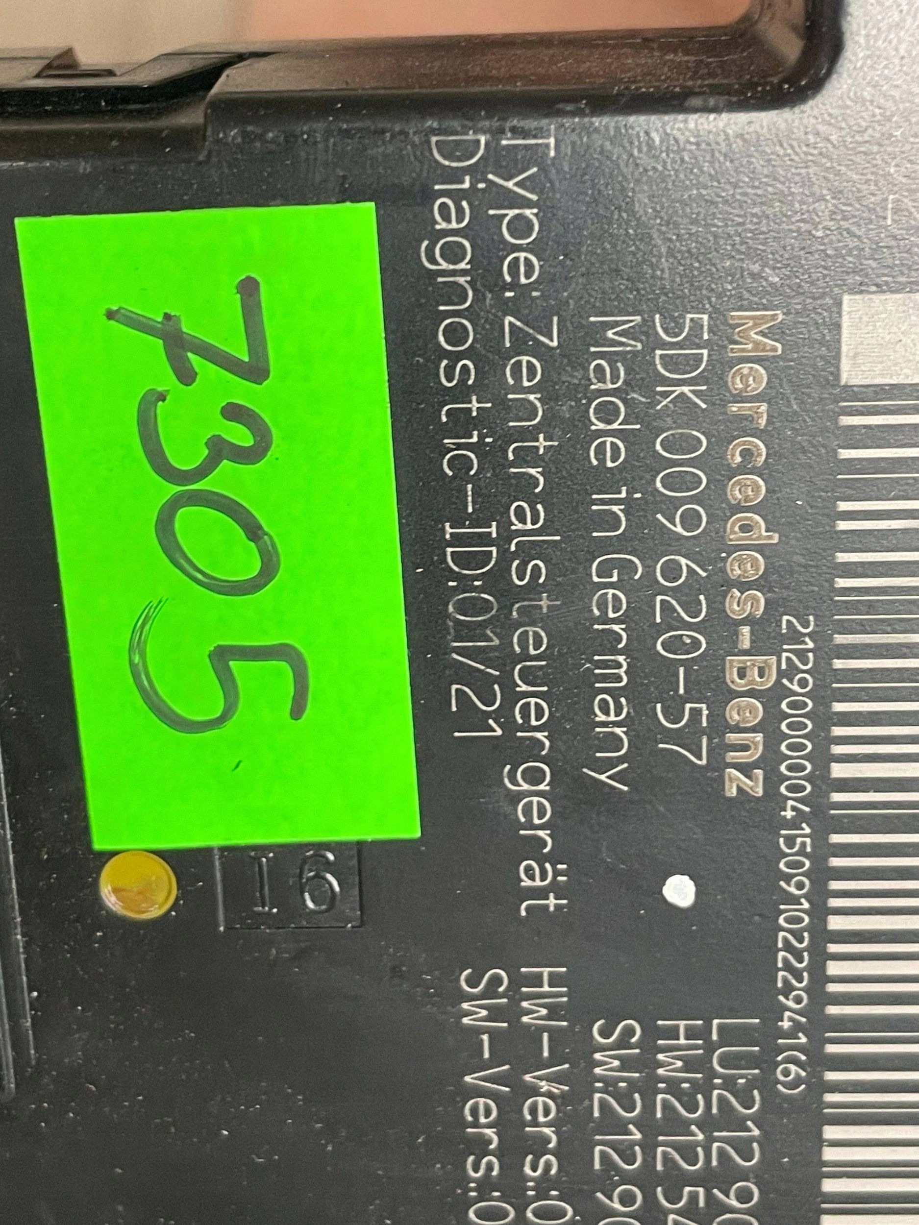 Mercedes-Benz E-CLASS Module fusibles 5dk00962057 5dk009620-57 !J