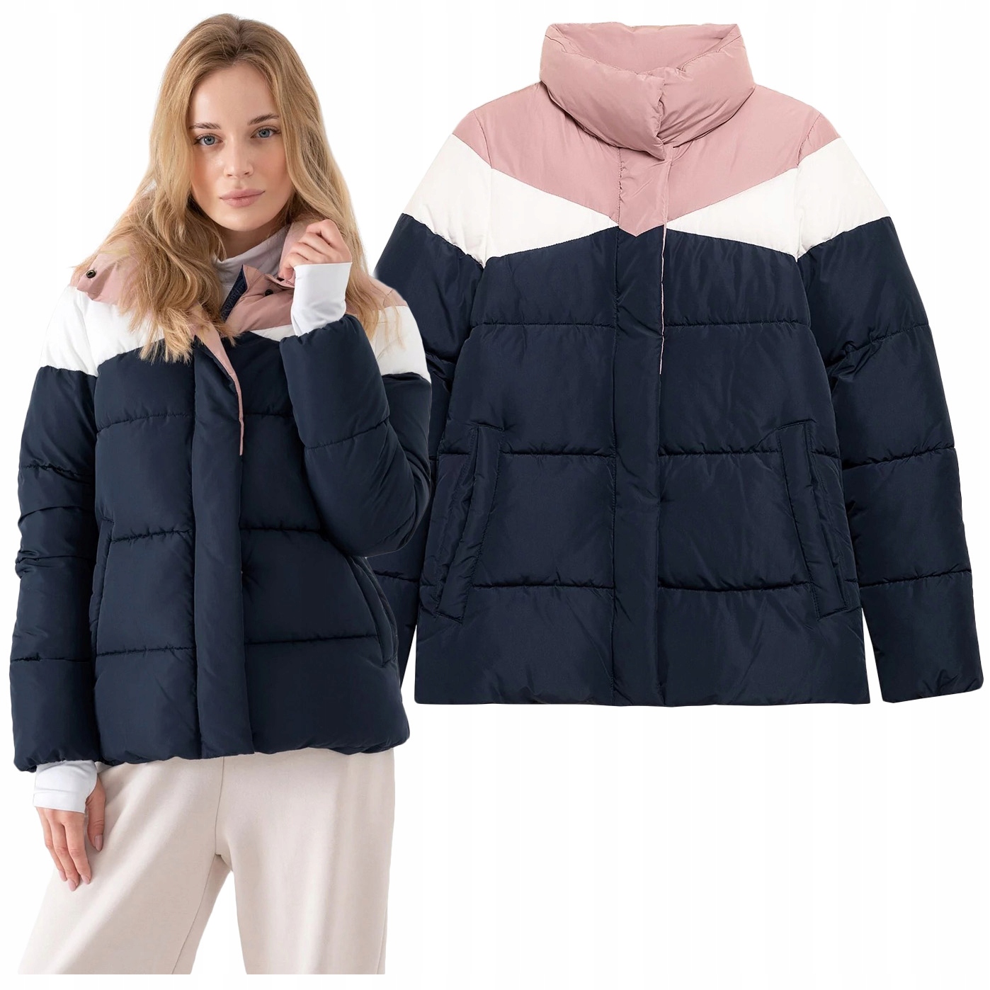 

Kurtka Puchowa damska 4F pikowana KUDP007 XL
