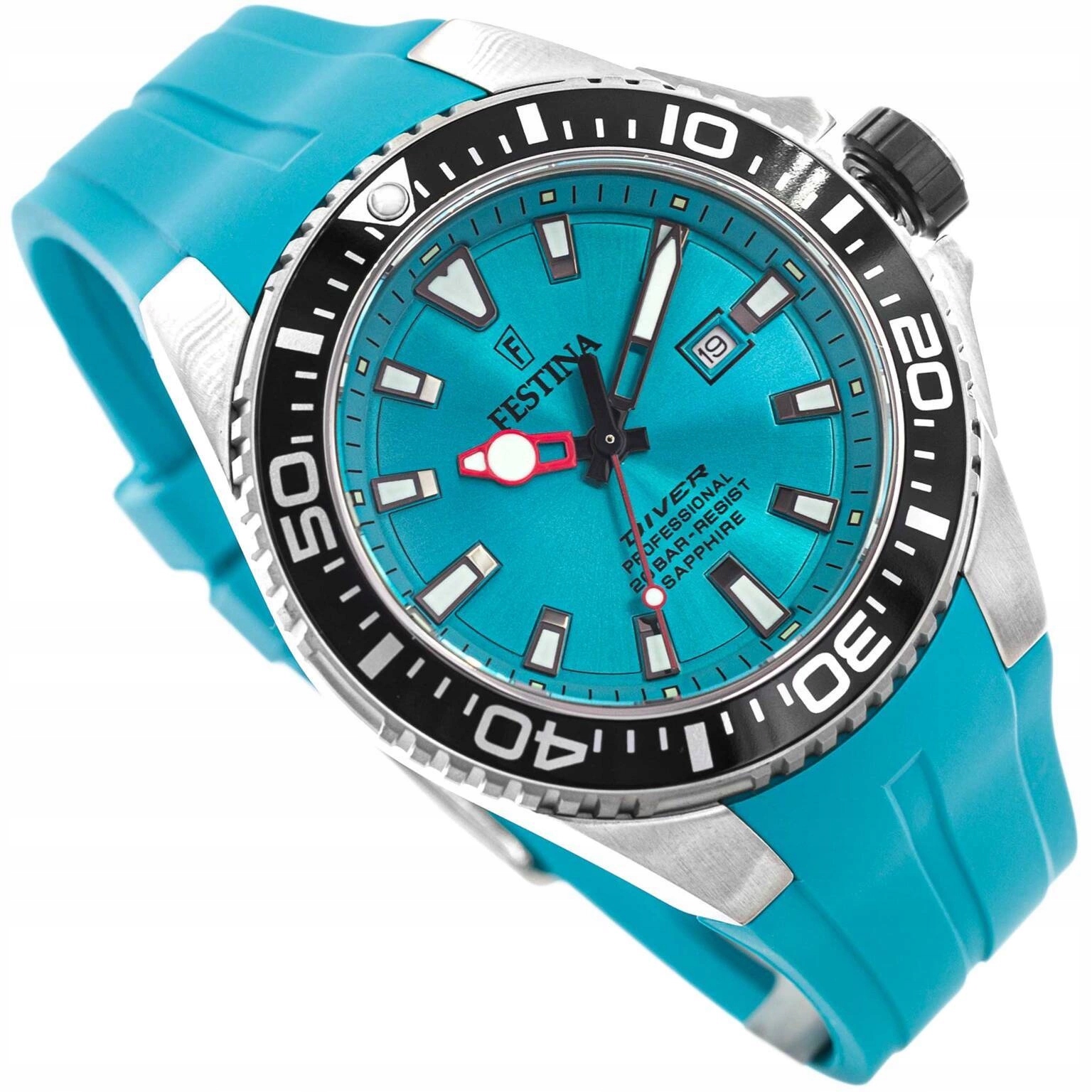 Pánské Hodinky Festina F20664/5 Diver 200M Na Řemínku Sklo Datumovka