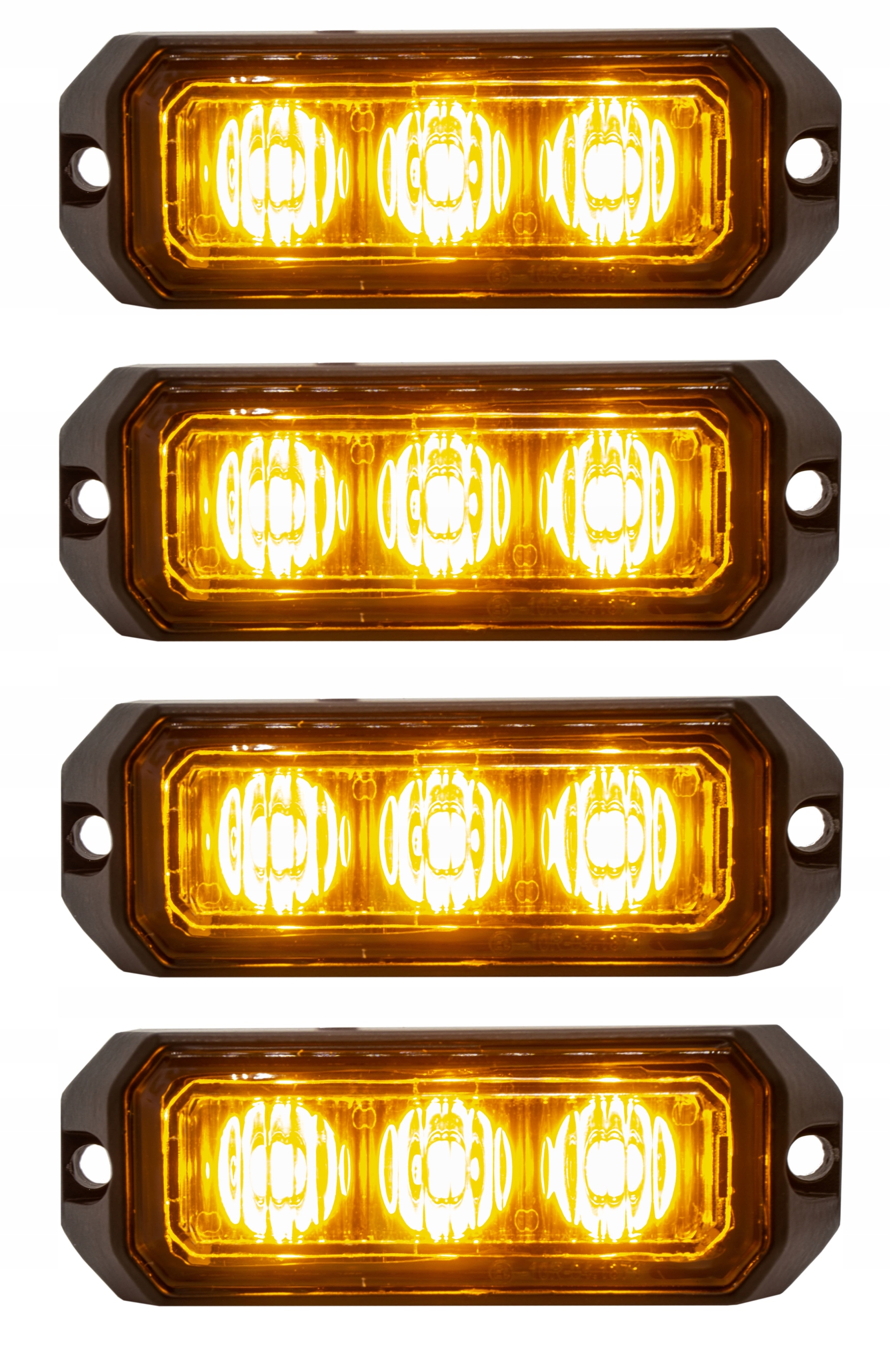 

4x Lampa Ostrzegawcza 3LED Stroboskop Laweta Pomoc