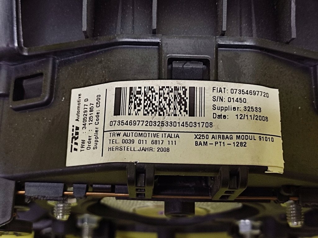 FIAT DUCATO 3 airbag AIR BAG driver´s