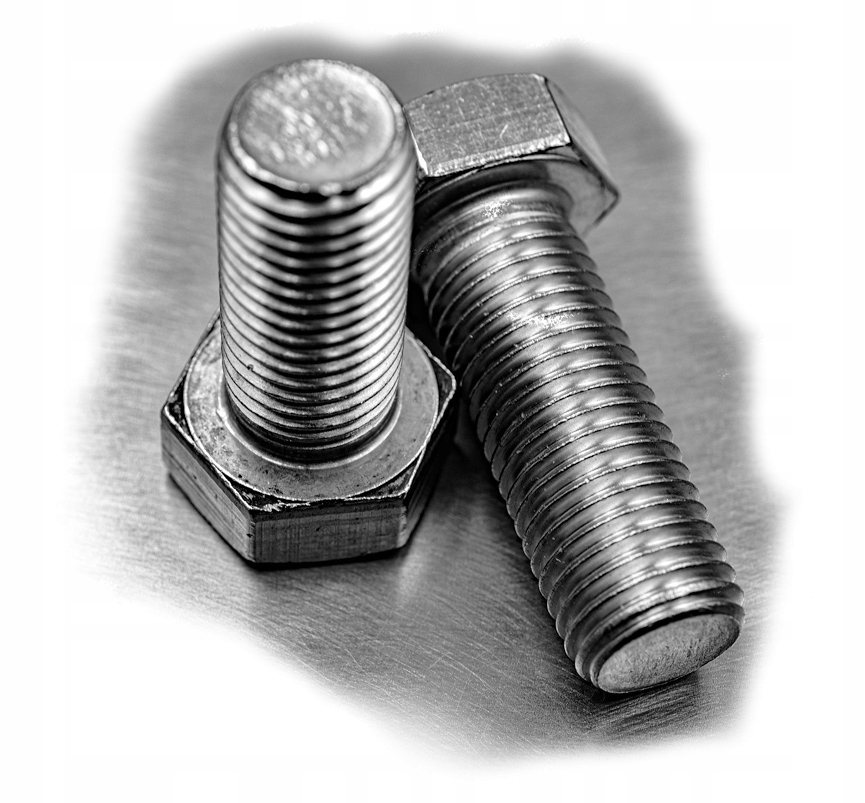 M6x30 ŚRUBA SZEŚCIOKĄTNA NIERDZEWNA A2 933 (10) Długość śruby 30 mm