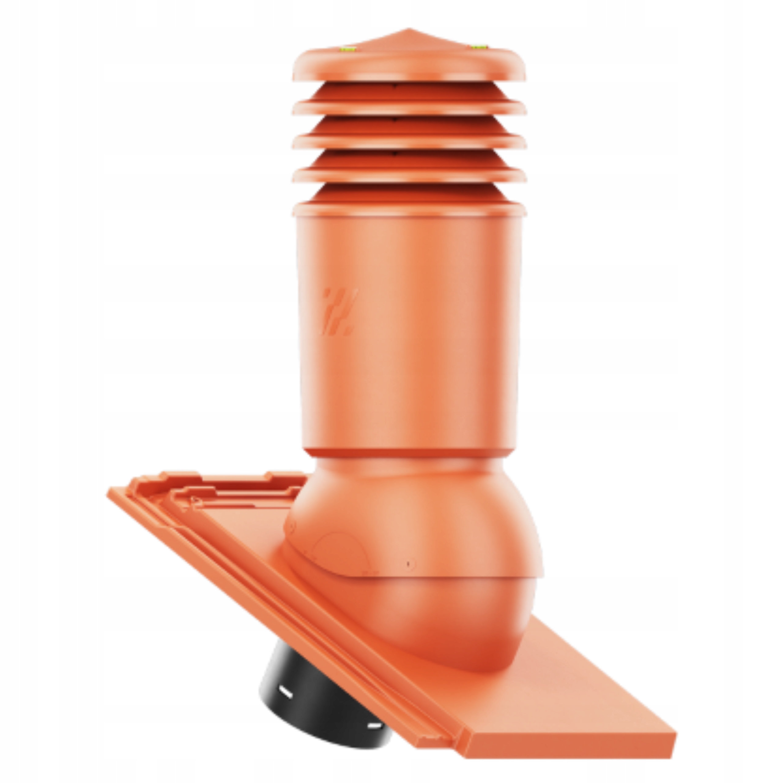 větrací komín Izolovaný HiVent 125 Erlus Linea Červená Natur/spiek