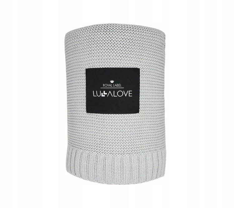 Lullalove Kocyk Bambusowy Koc glamour gray, szary
