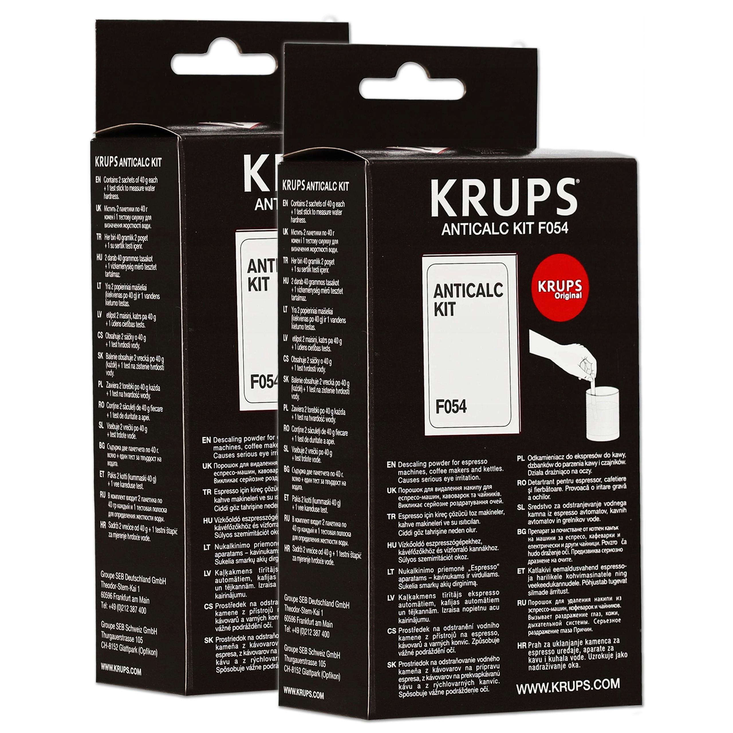 

2x odkamieniacz do ekspresu Krups F054