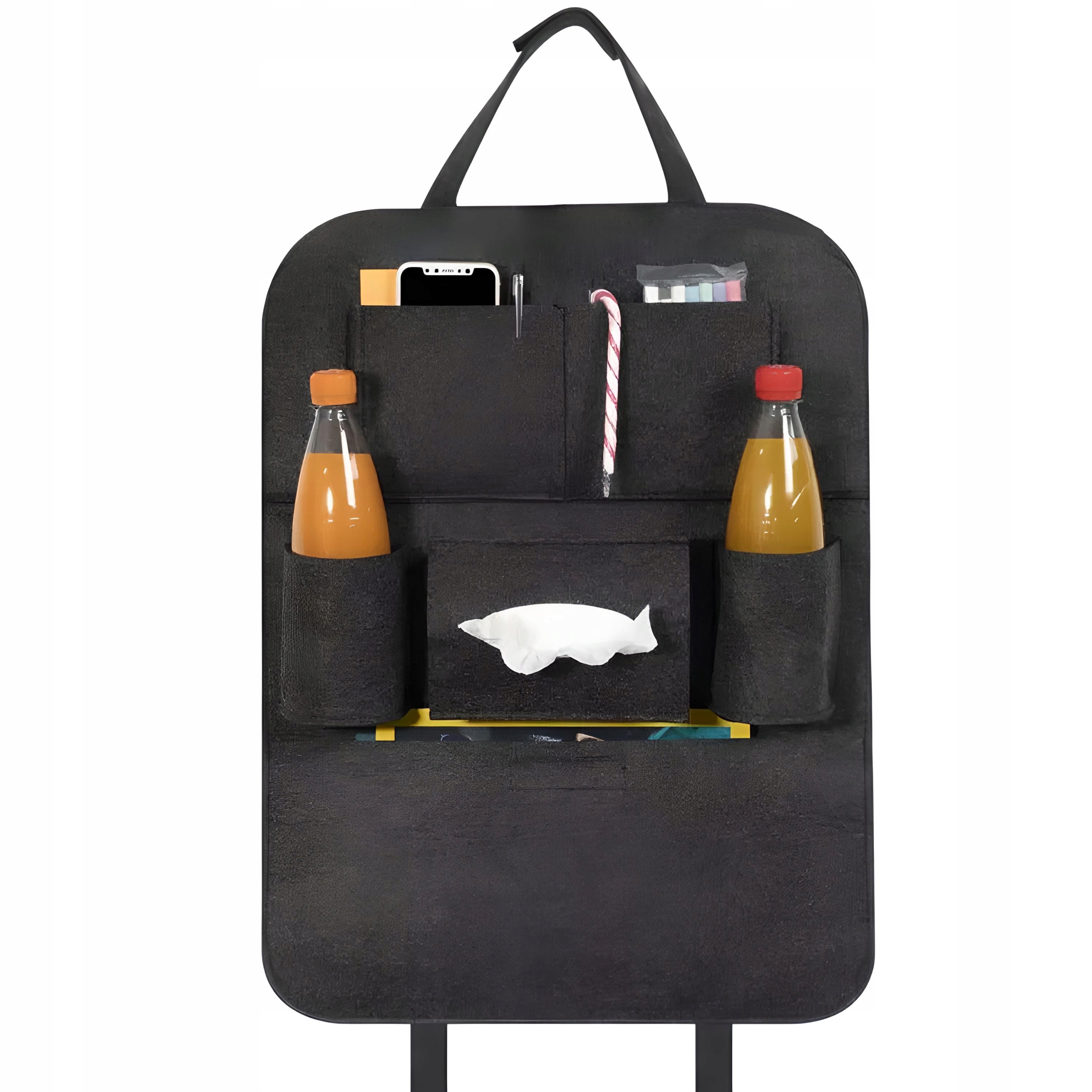 Organizer Na Fotel Samochodowy Osłona Ochraniacz Kieszenie Filcowy Do Auta