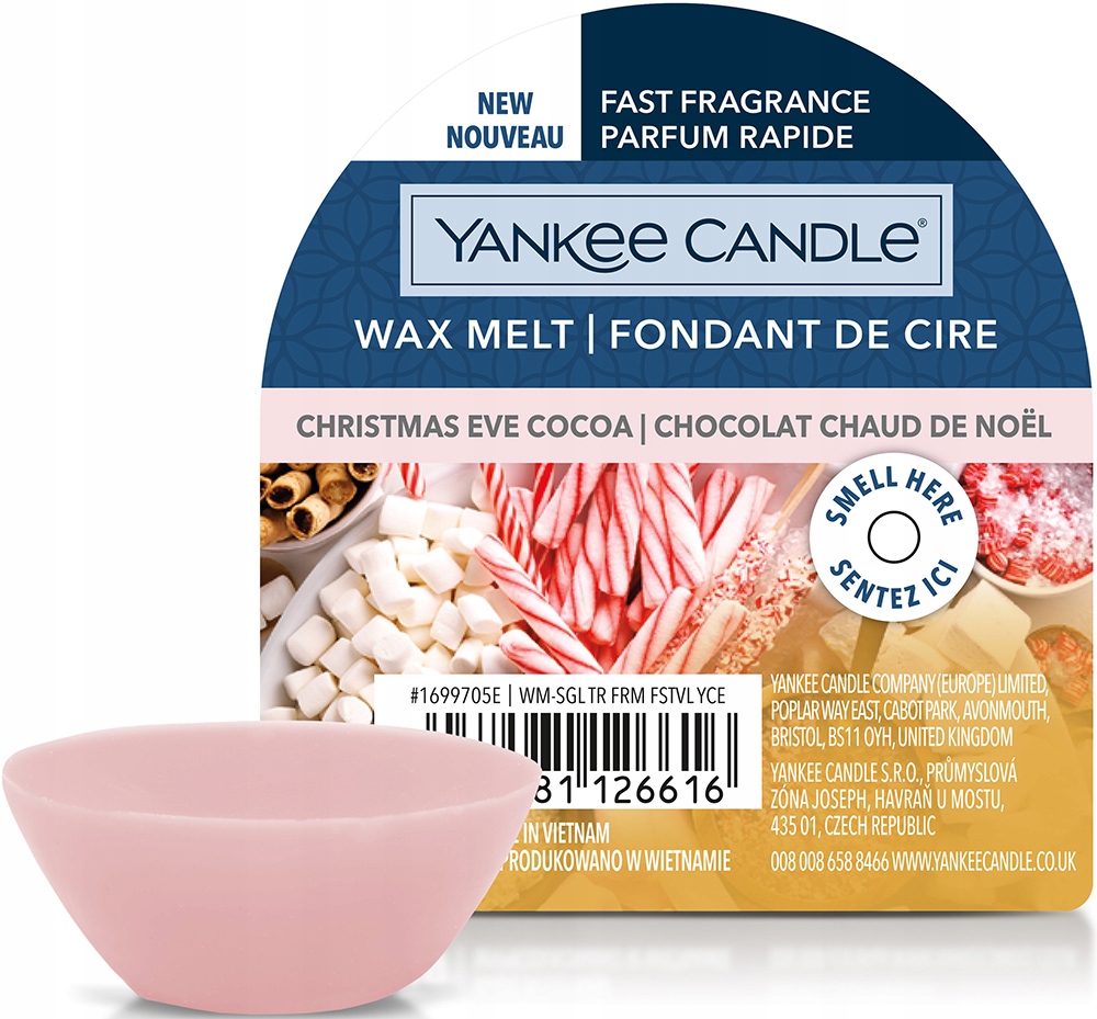 

Yankee Candle wosk Christmas Eve Cocoa 22g