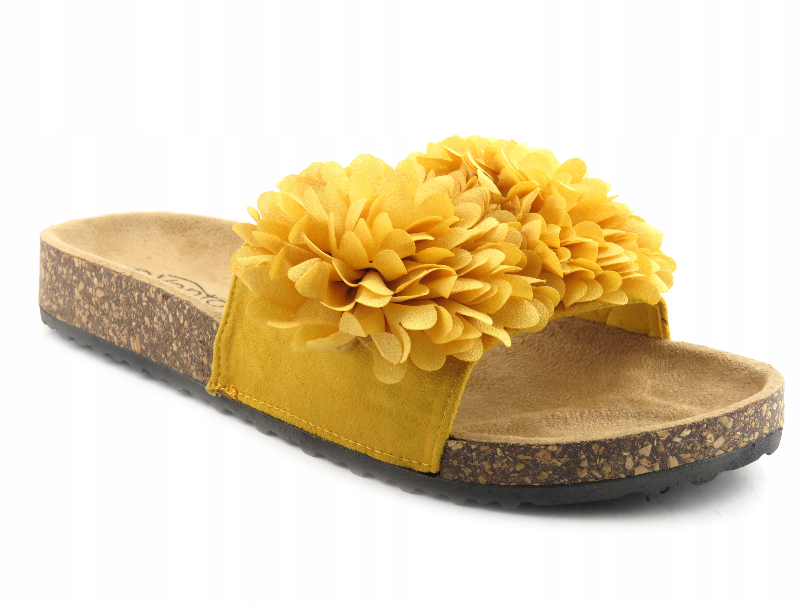 

Obuwie letnie klapki damskie Evento żółte r.38