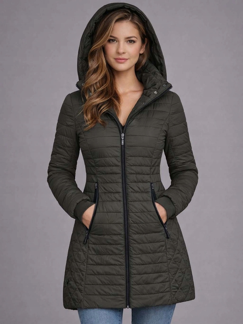 Pikovaná Bunda Kapuce 2M-017 Army S (36)