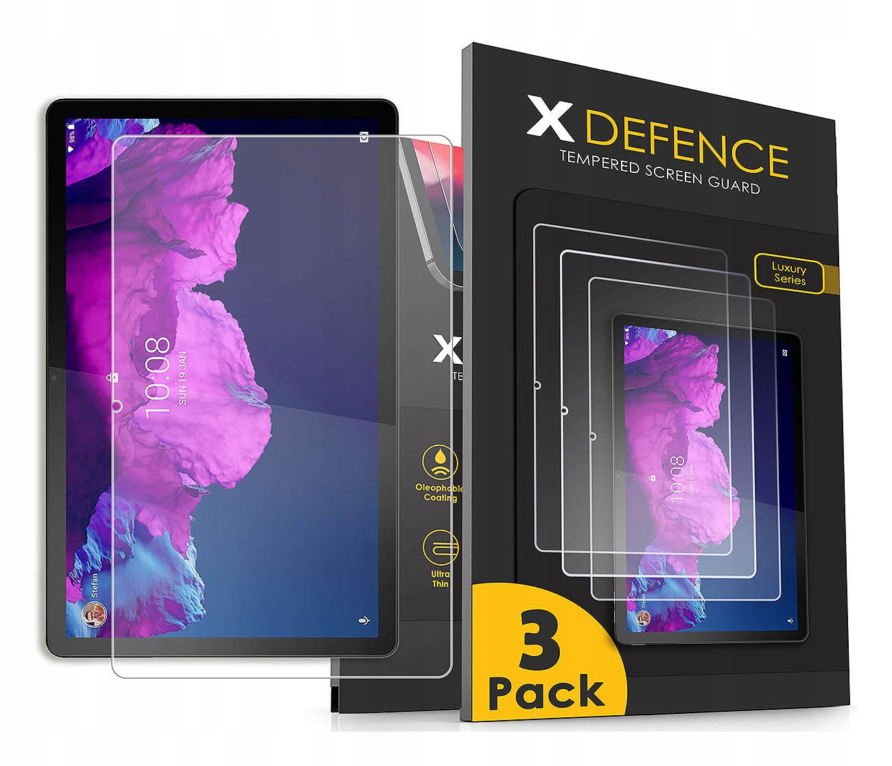 3x Szkło Ochronne Do Lenovo Tab P11 11 Hybrydowe Szybka Jakość