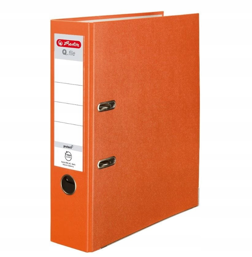

Segregator A4/80mm Herlitz Q.file pomarańczowy