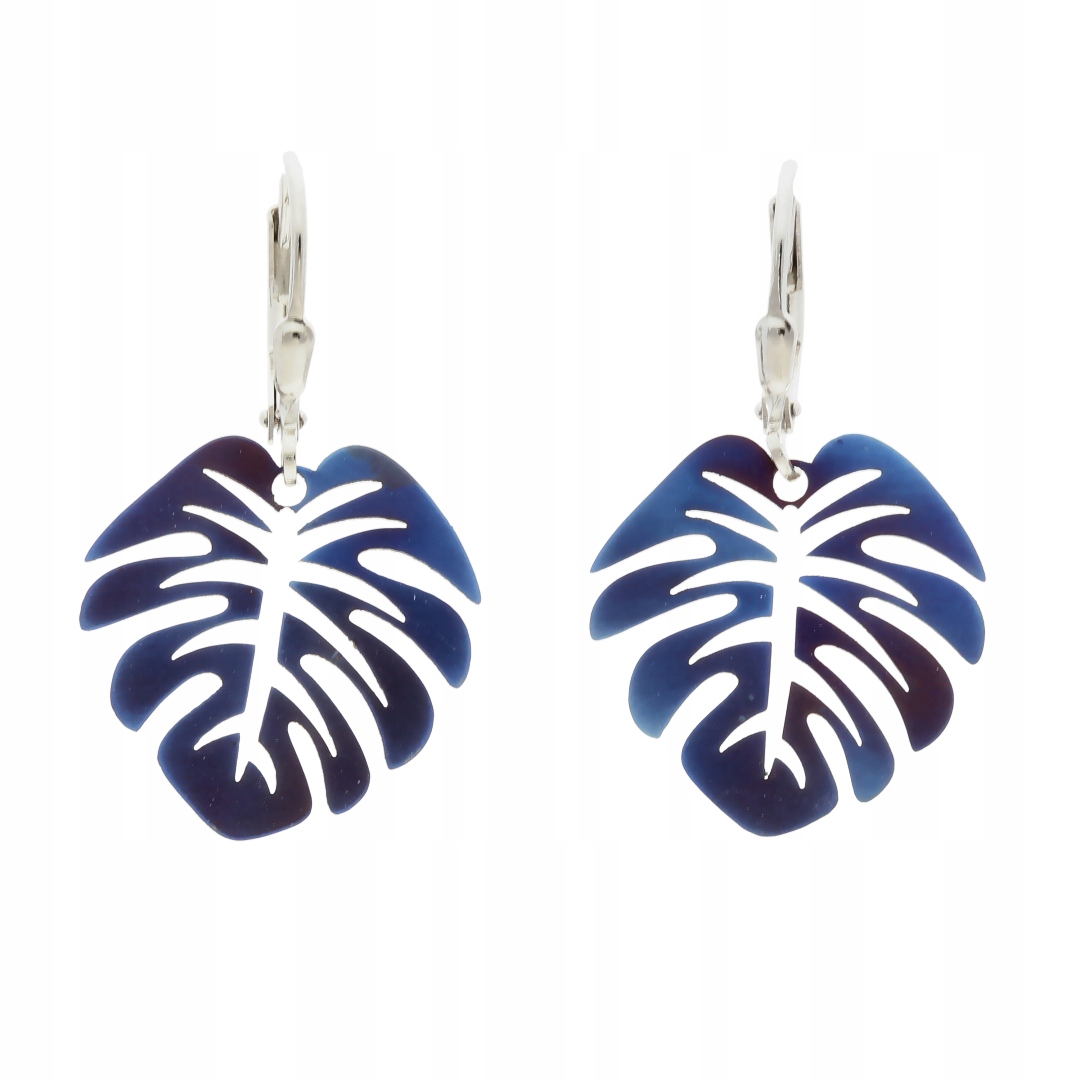 Náušnice monstery titanové stříbro rhodiované