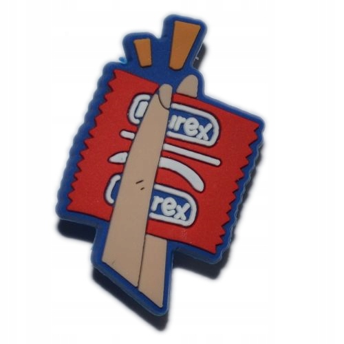 

+18 - Przypinka - Gumka prezerwatywa - 4147