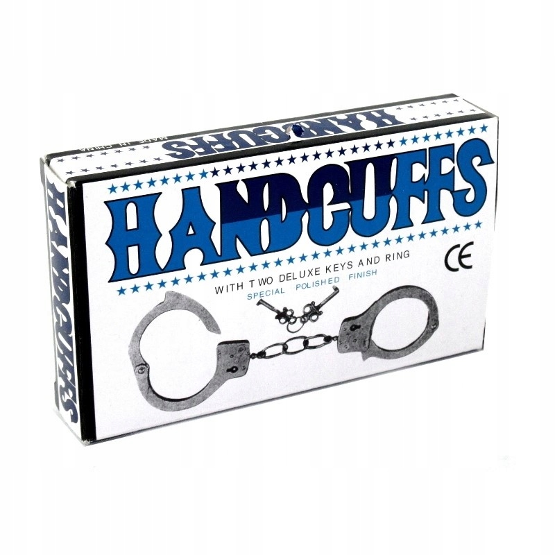 KAJDANKI METALOWE ZABAWKOWE + 2 kluczyki