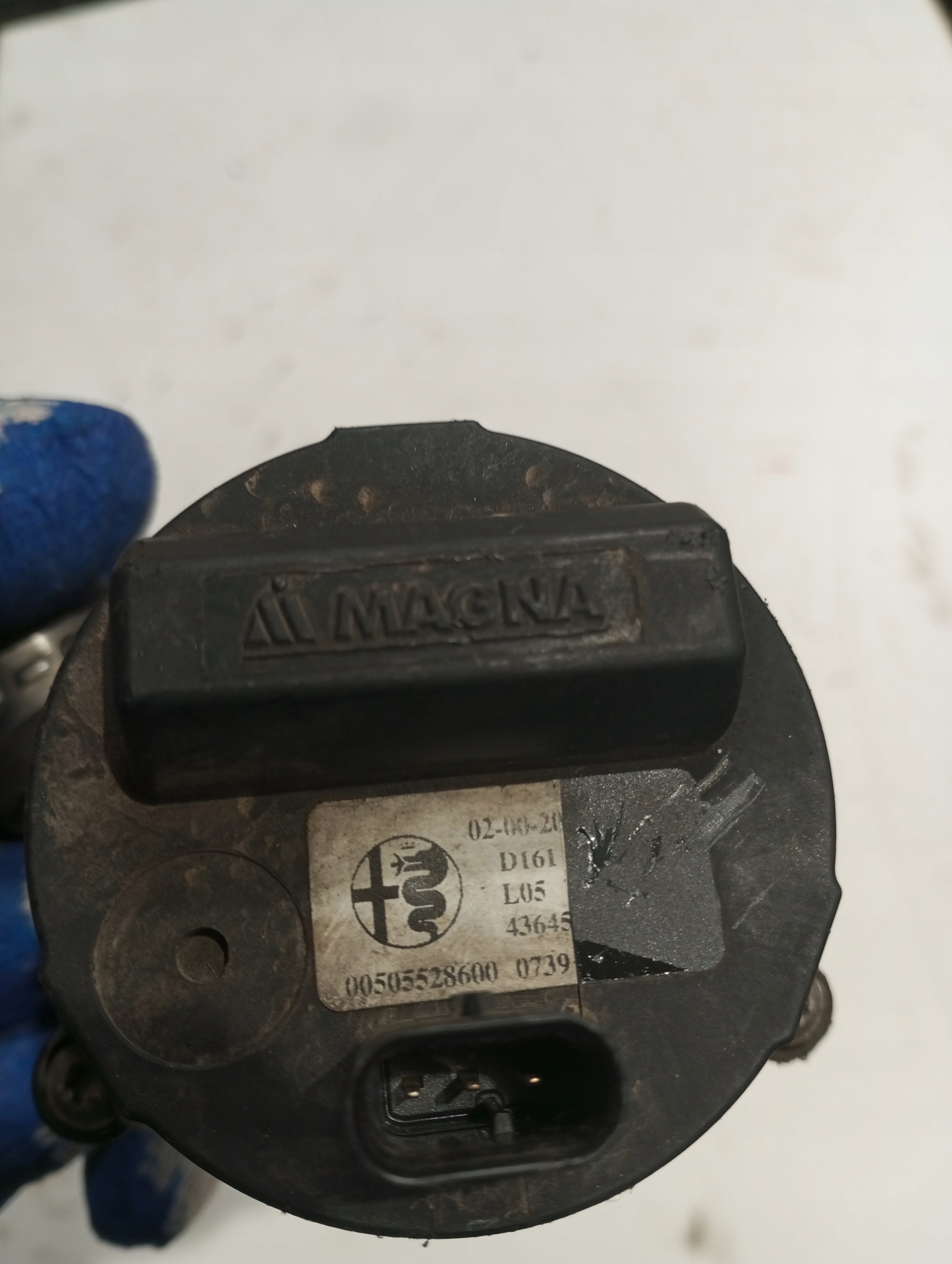supplementary water pump ALFA ROMEO 00505528600