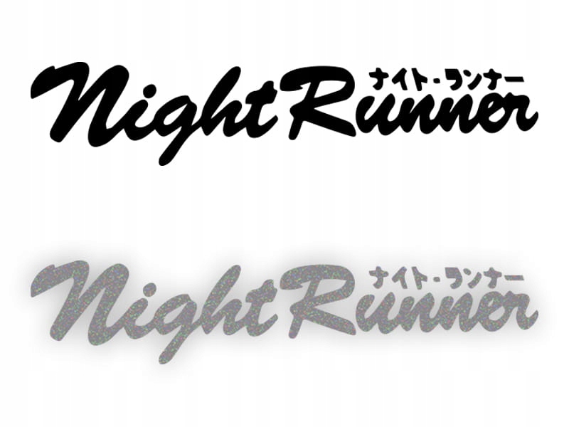 Blenda NIGHT RUNNER - Naklejka na przednią szybę samochodu ODBLASKOWA