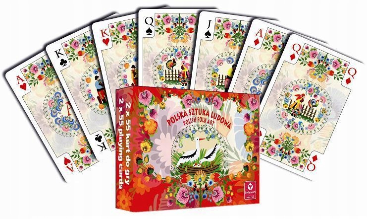 KARTY DO GRY POLSKA SZTUKA LUDOWA PODWÓJNE