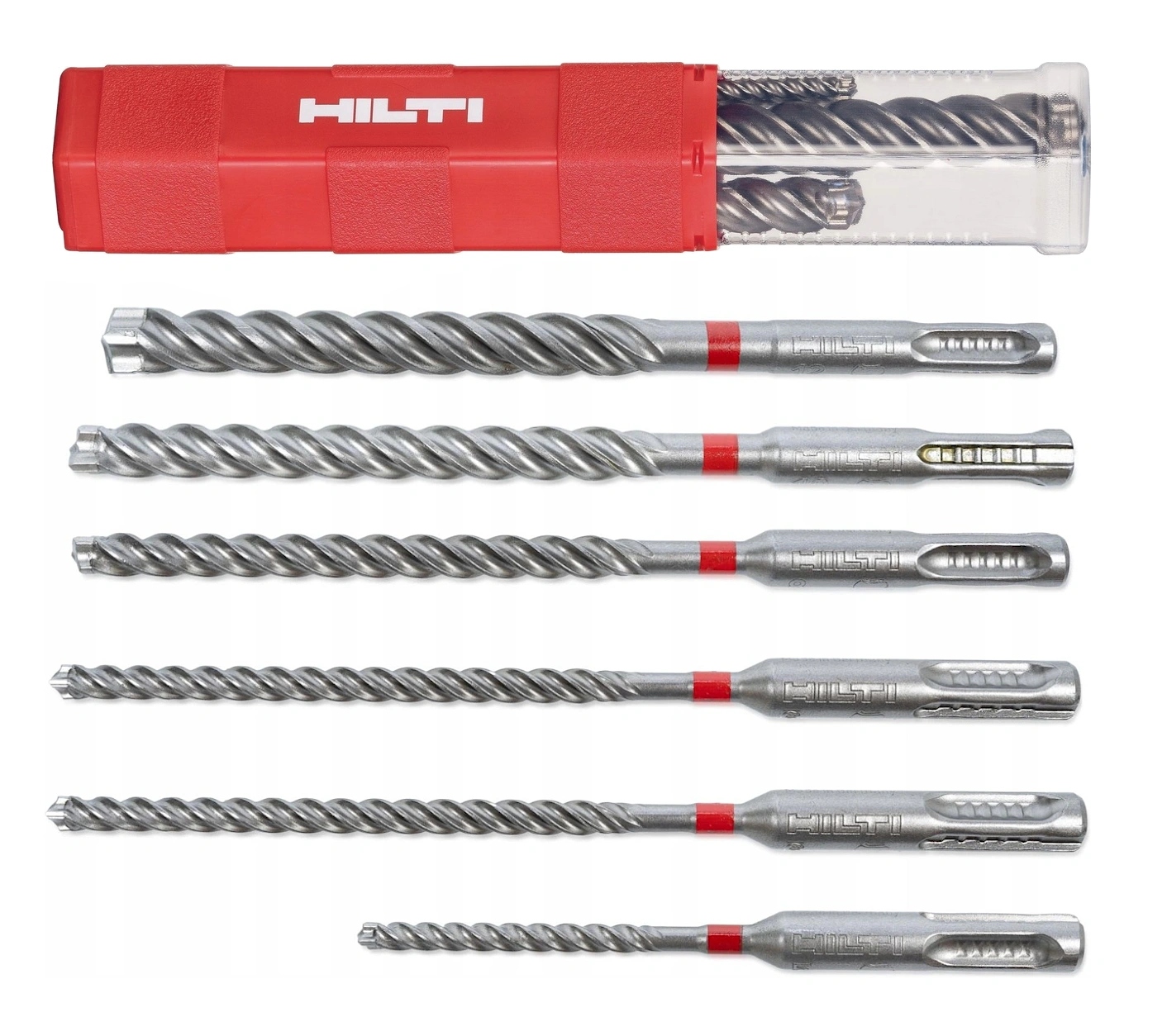 Zestaw 6 Wierteł Udarowych Do Betonu Sds+ Fi 5-12MM Hilti Te-cx 2151505