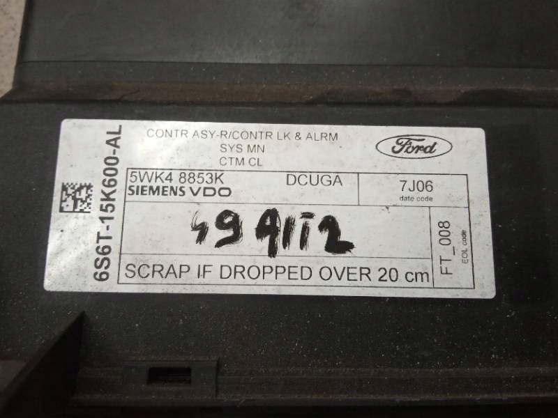 control unit comfort control unit FIESTA 5WK48853K