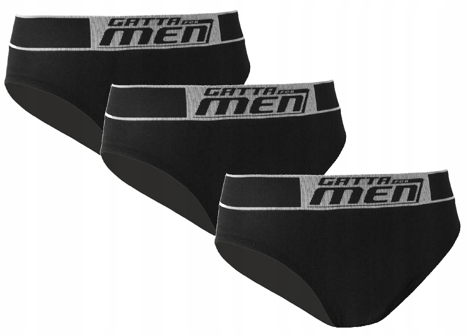 

Slipy męskie Gatta Slip Cotton |3-PACK|CZARNY| M