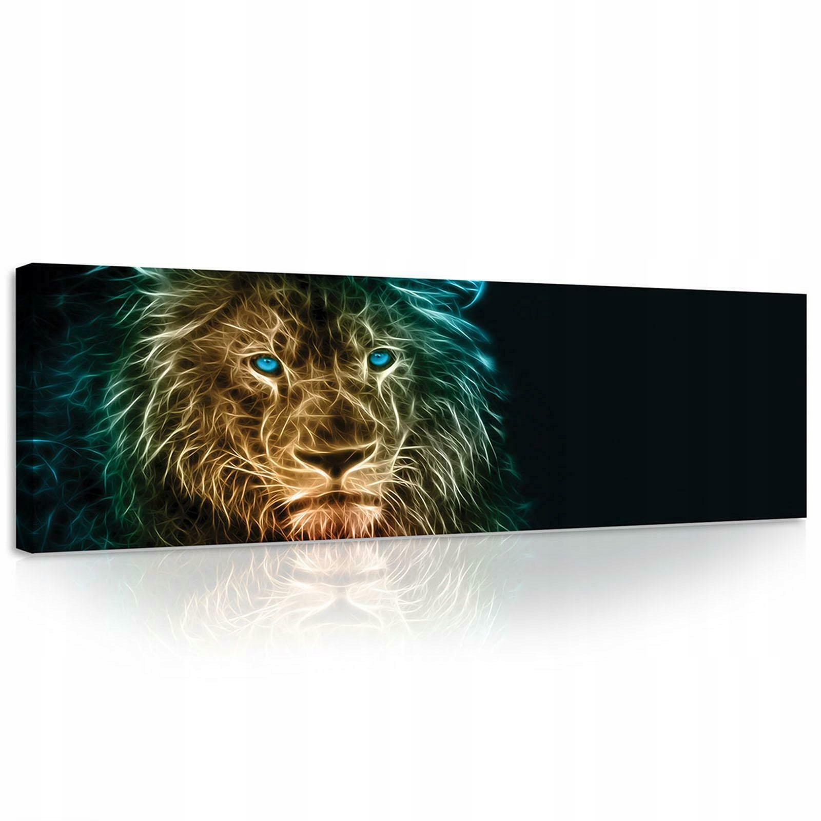 

Obraz Lew Abstrakcja Salon Duży na płótnie 145x45