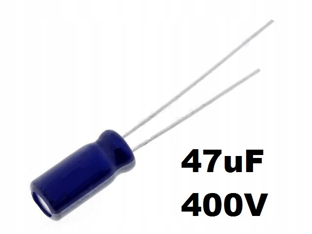 

47uF 400VDC kondensator elektroli.