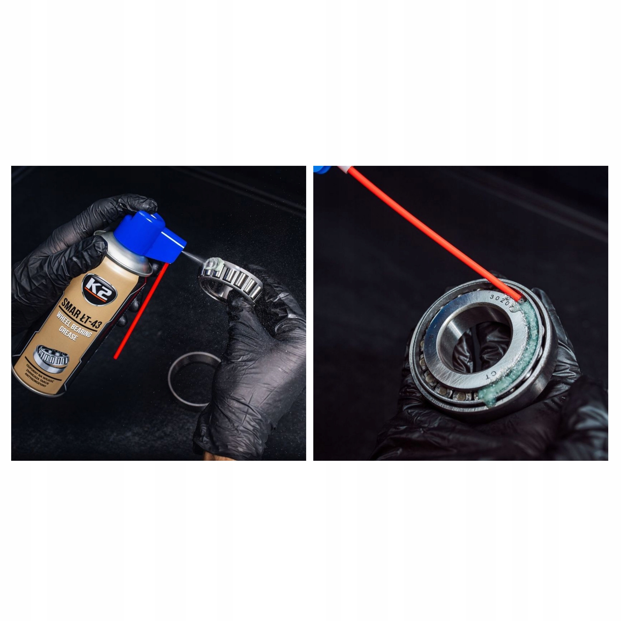 K2 SMAR ŁT-43 DO ŁOŻYSK 400ml SPRAY APLIKATOR W135 Rodzaj biały smar