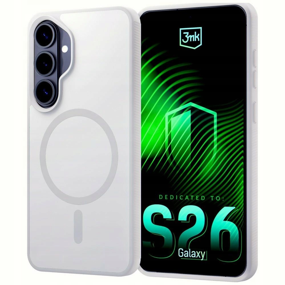 Etui 3mk Smoke MagCase na Samsung Galaxy S26+ białe 3mk Protection