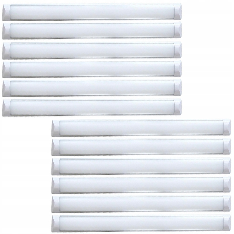 12x Robocza Lampa Led Wisząca Hermetyczna Panel Oprawa Do Garażu 36W 120cm