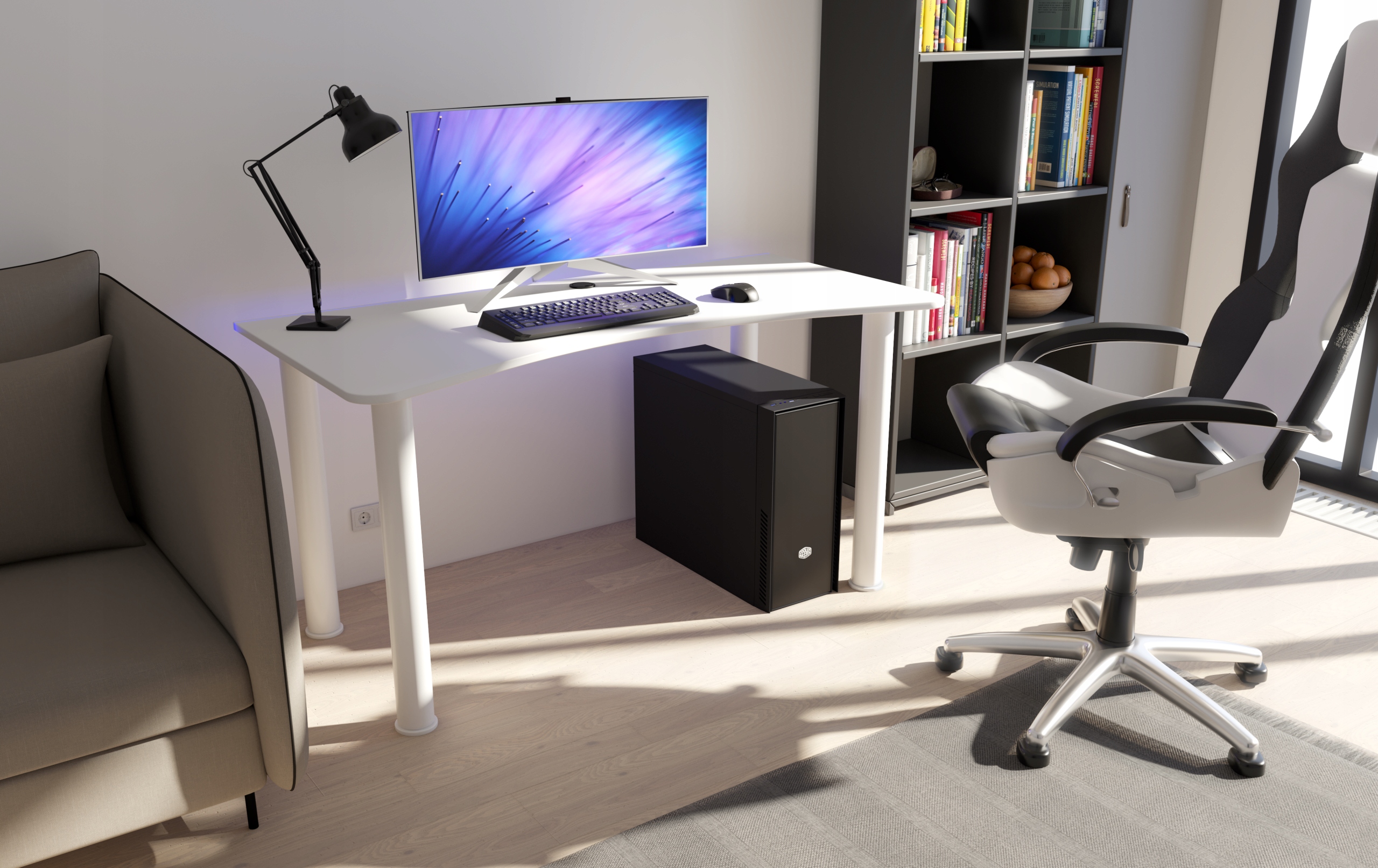 BIURKO GAMINGOWE DLA GRACZY + LED RGB Marka Zdesk