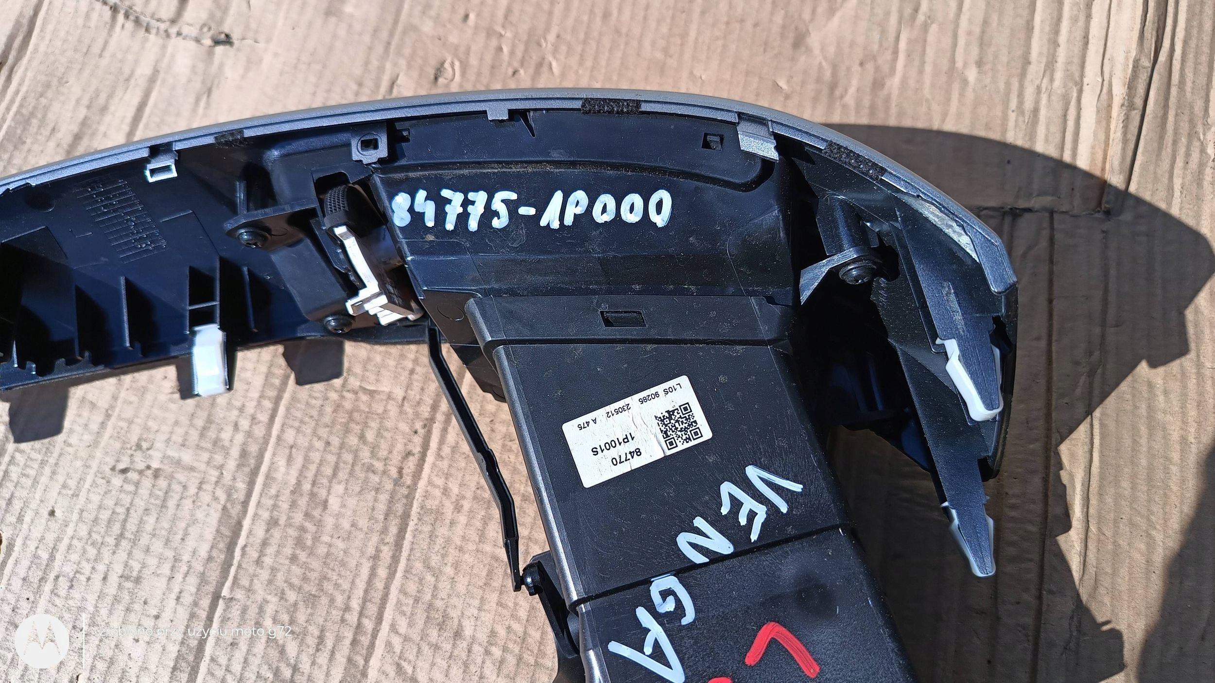 KIA VENGA grid air conditioning devices central left LIFT 2009