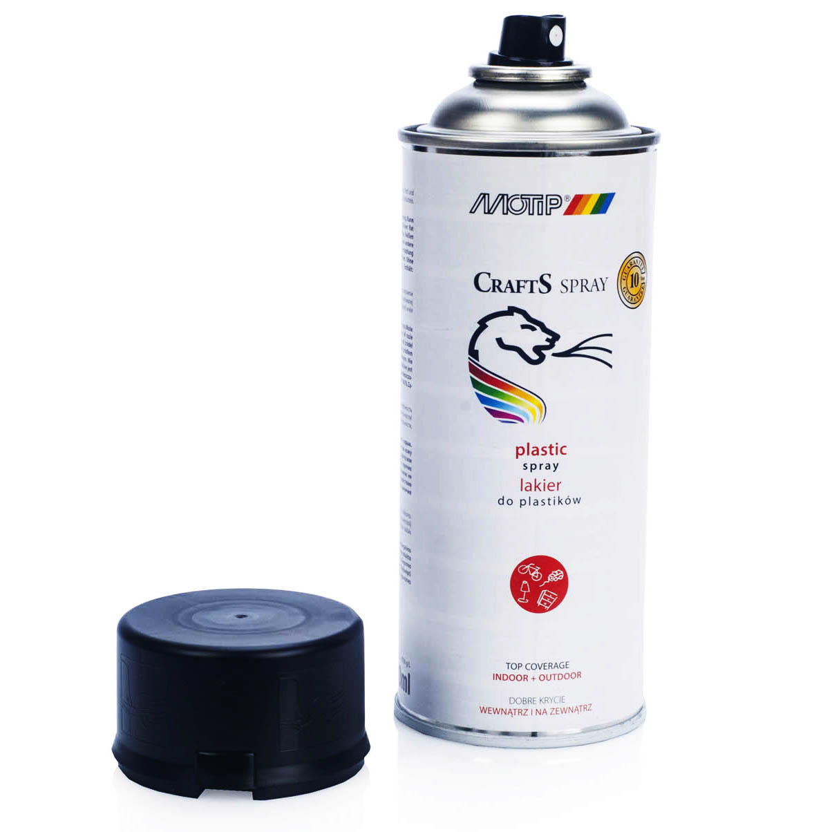 LAKIER CZARNY MAT DO PLASTIKU | SPRAY 400ml CRAFTS Pojemność opakowania 400 ml