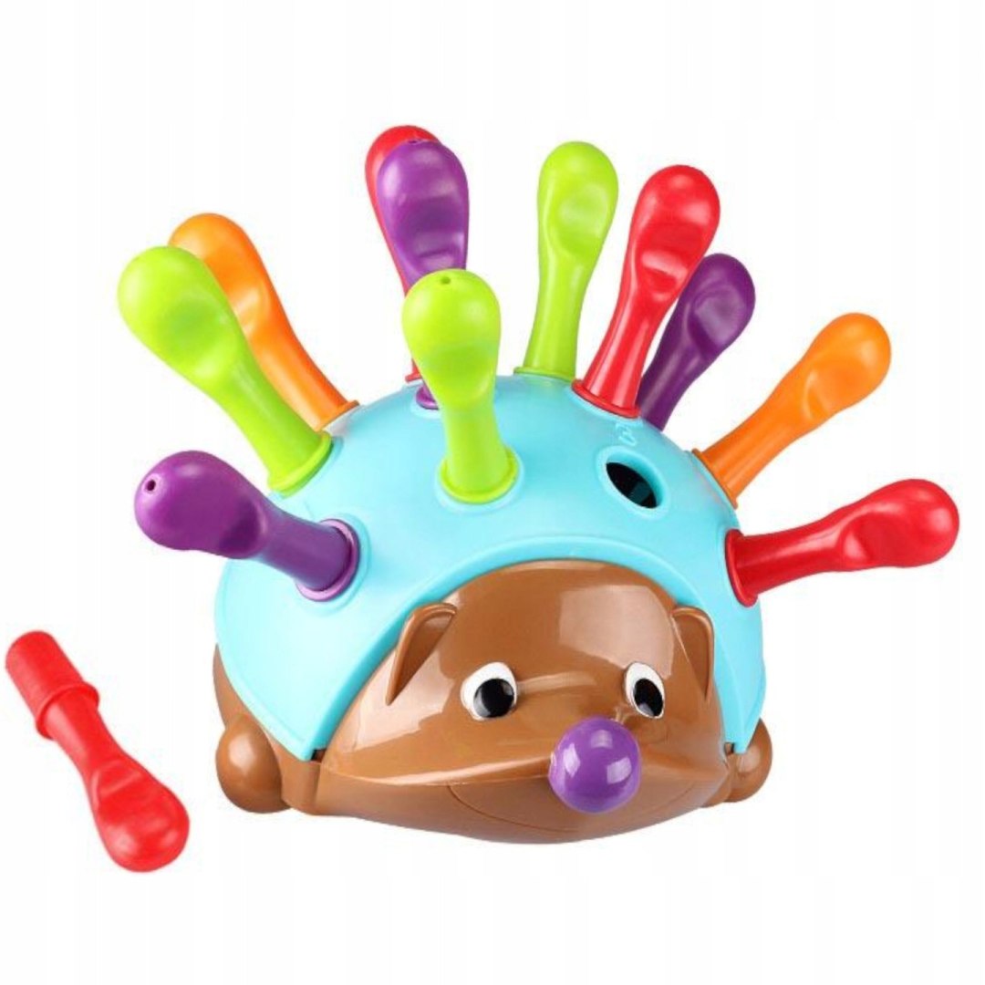 JEŻ ZABAWKA EDUKACYJNA SORTER MONTESSORI UKŁADANKA KLOCKI