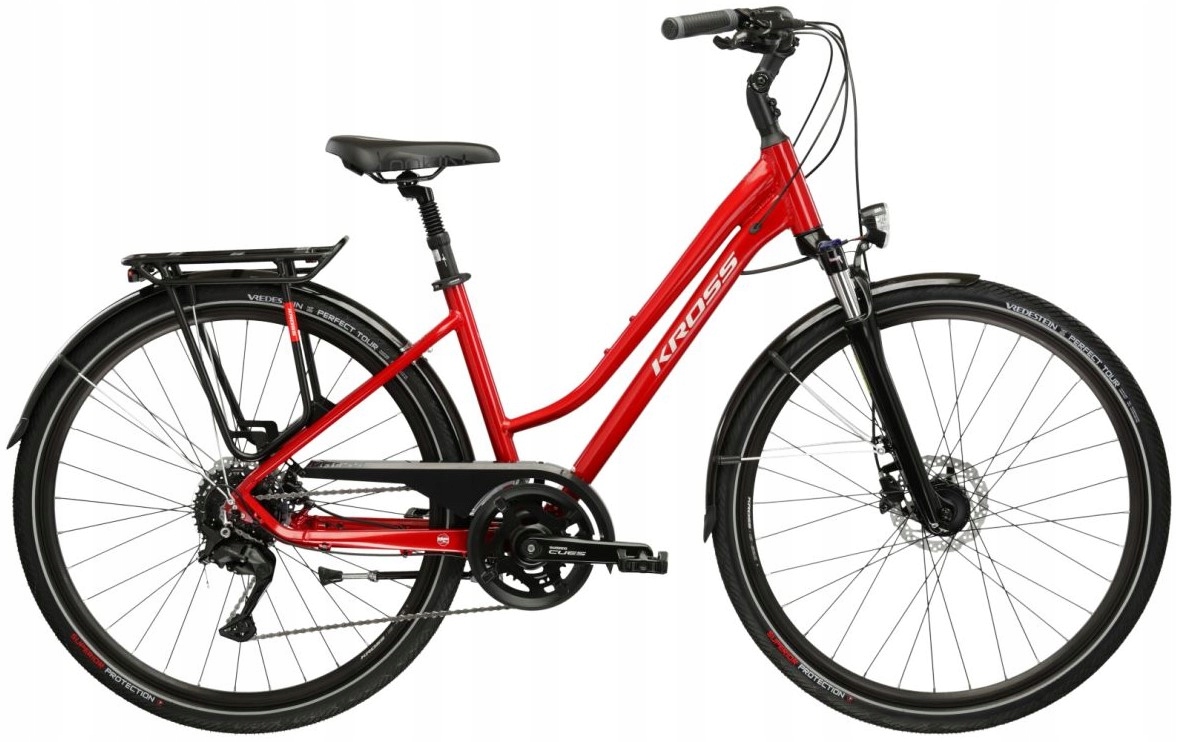 Rower Trekkingowy Damski Kross Trans 5.0 rama L 19 koło 28 czerwony 2026